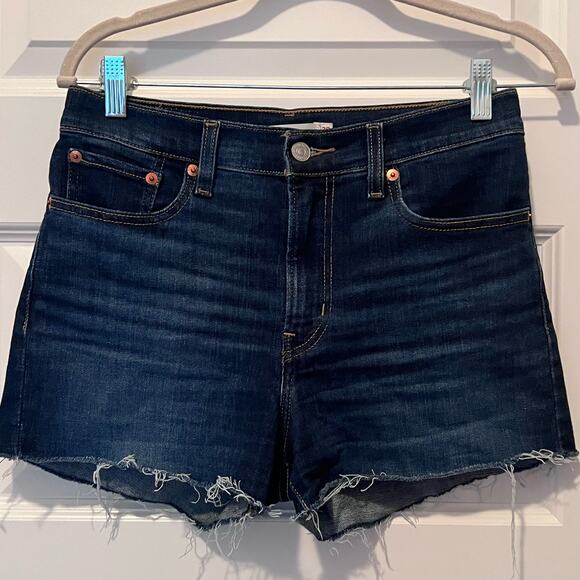 Levi Denim High Rise Shorts, Size 28 - Picture 1 of 4